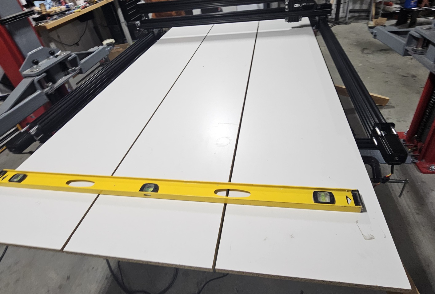 CNC machining setup
